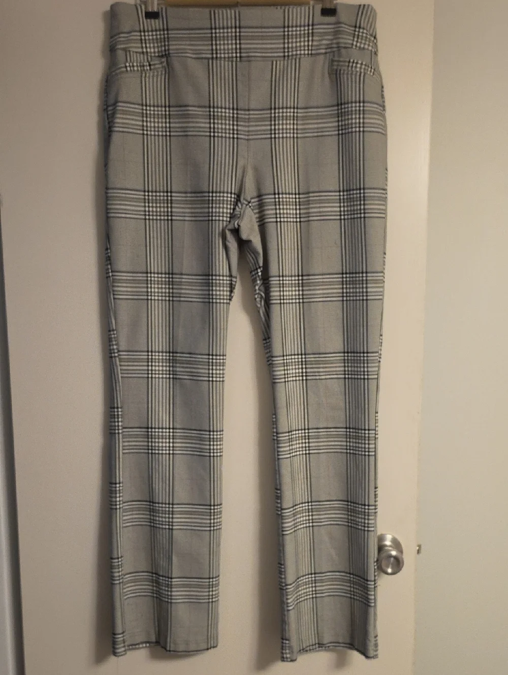 Gray Plaid Dress Pants - Picture 1 of 7